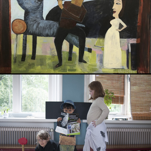 original painting: twijfel by Thea van Doorn